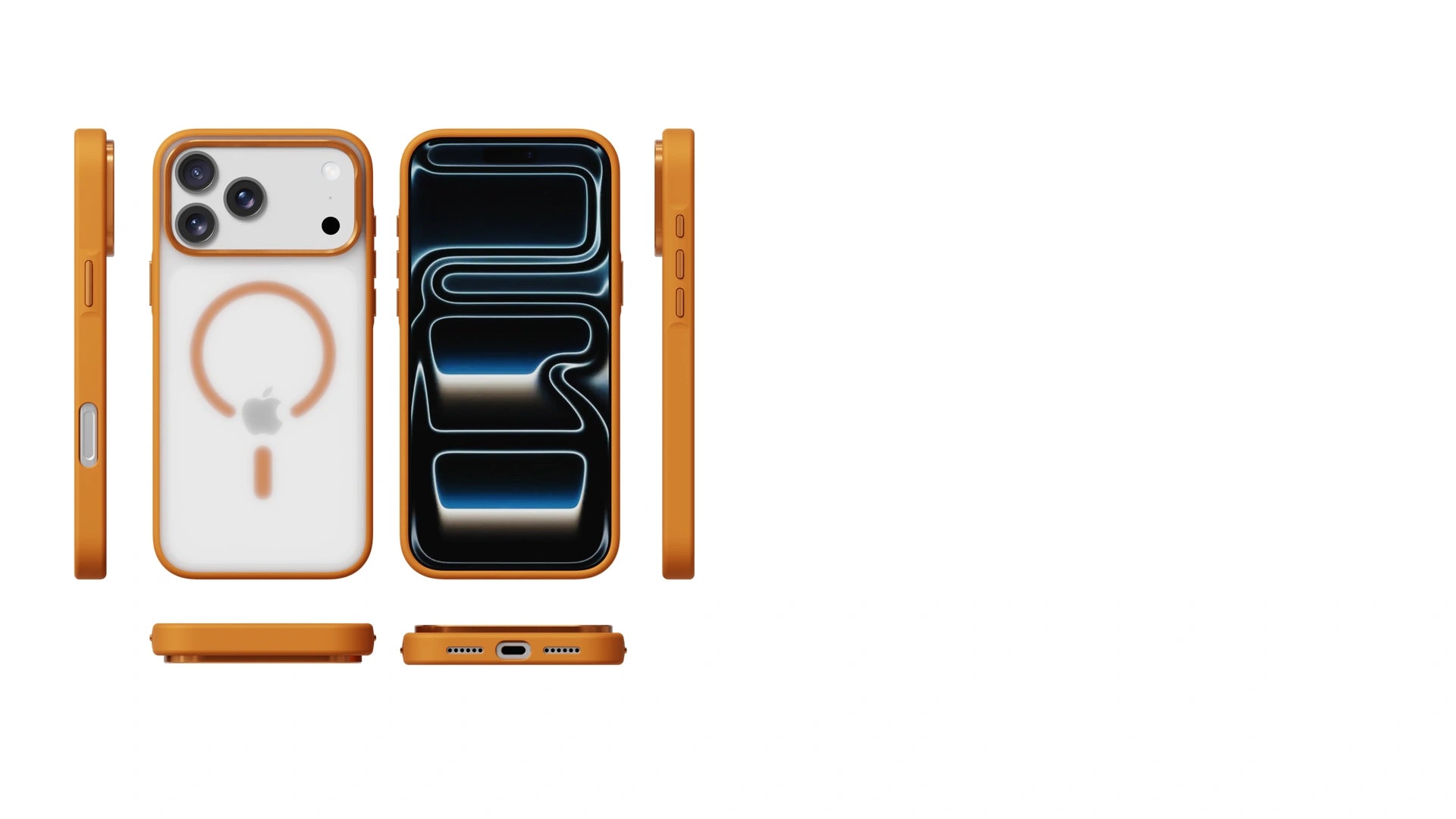 iPhone 18 Pro Max Artisan Soft-Touch Magnetic collection shown in six views and seven colorways